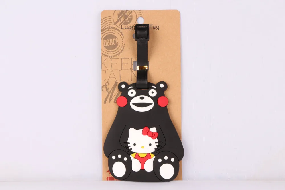 1 шт. hello kitty ПВХ сумка Подвеска путешествия название бирка новинка игрушки|novelty