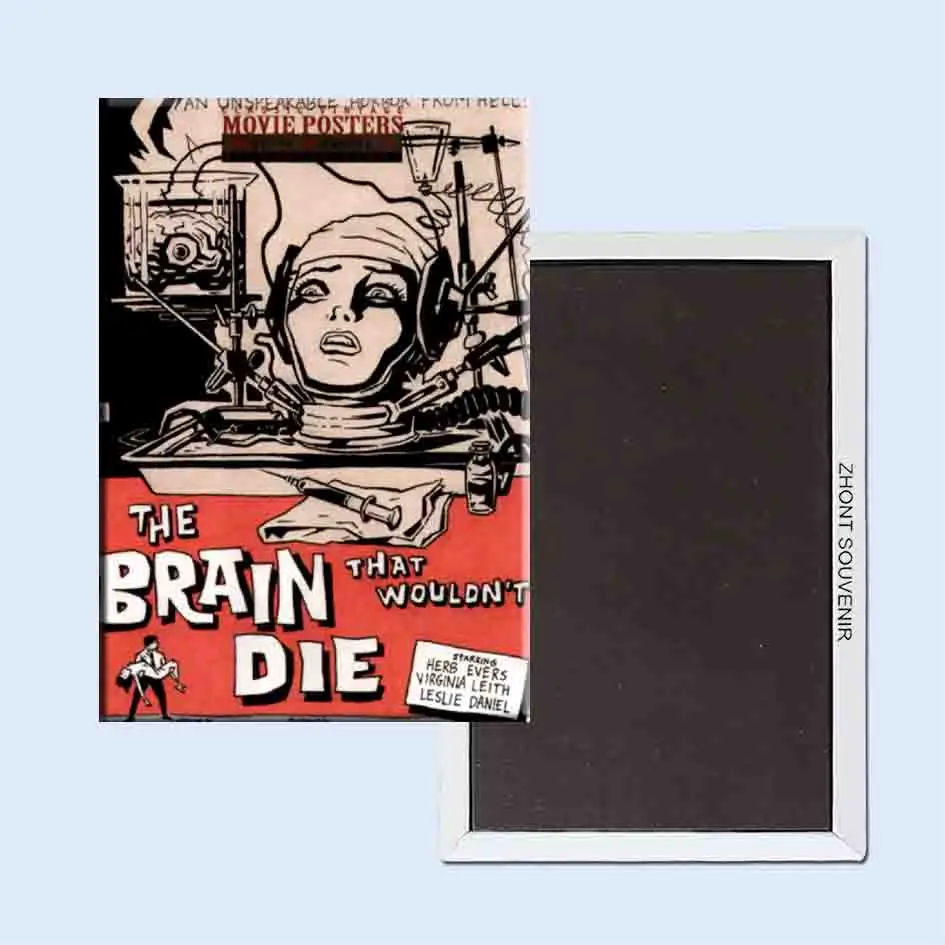 Постеры из фильма The brain die 24047 магниты на холодильник в стиле ретро|fridge magnet|retro fridge