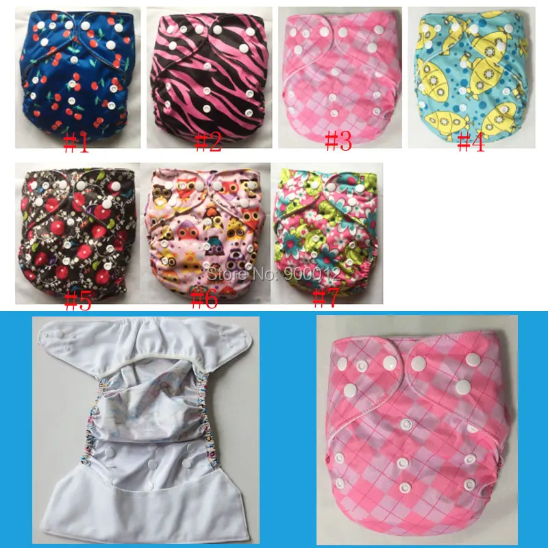 Animals Carton Owl,Bycycle Flowers Printing Colorful Fabric Diaper Nappy for Babies Diaper Cover 50 Pcs Free Shipping