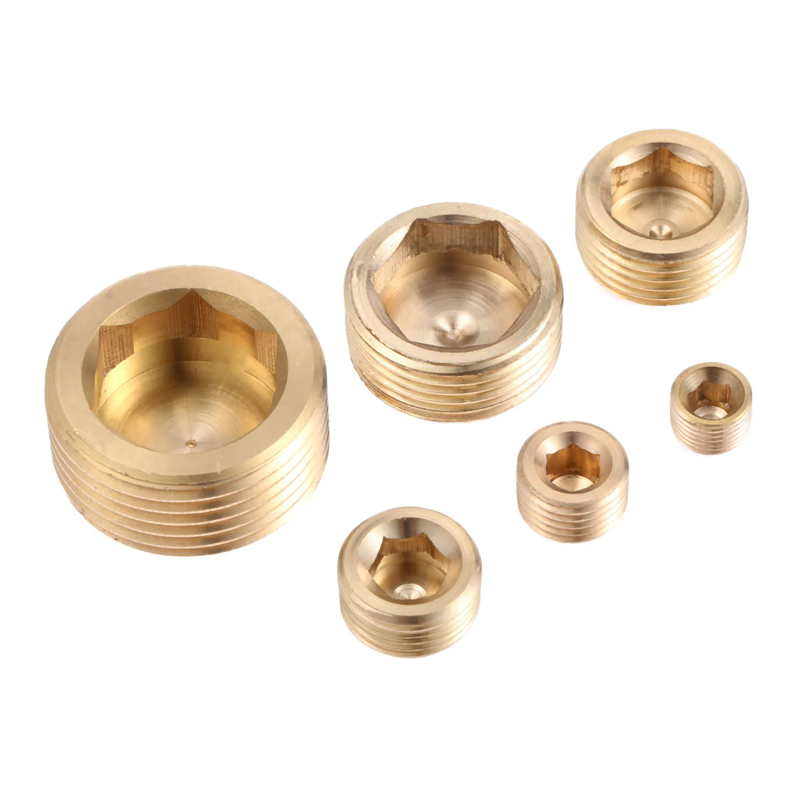 10 шт. Внутренняя шестигранная с резьбой NPT резьба 1/8 &quot1/4&quot 3/8 &quot гнездо для труб