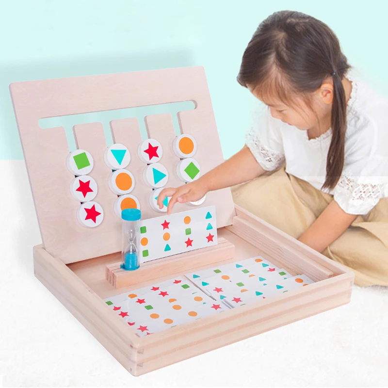 

Детские игрушки Монтессори, деревянные блочные игрушки для обучения детей, Обучающие Математические Игрушки для дошкольного возраста, обу...