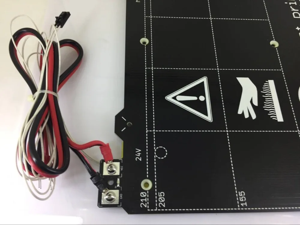 24 В/12 В клон Prusa i3 MK3 3D принтер Подогреваемая кровать Магнитный MK52 тепловой стол с