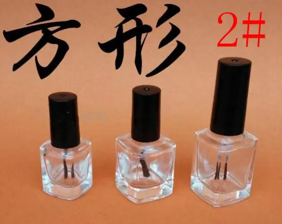 Бесплатная доставка 5 мл пустые бутылочки для лака ногтей с белой черной крышкой