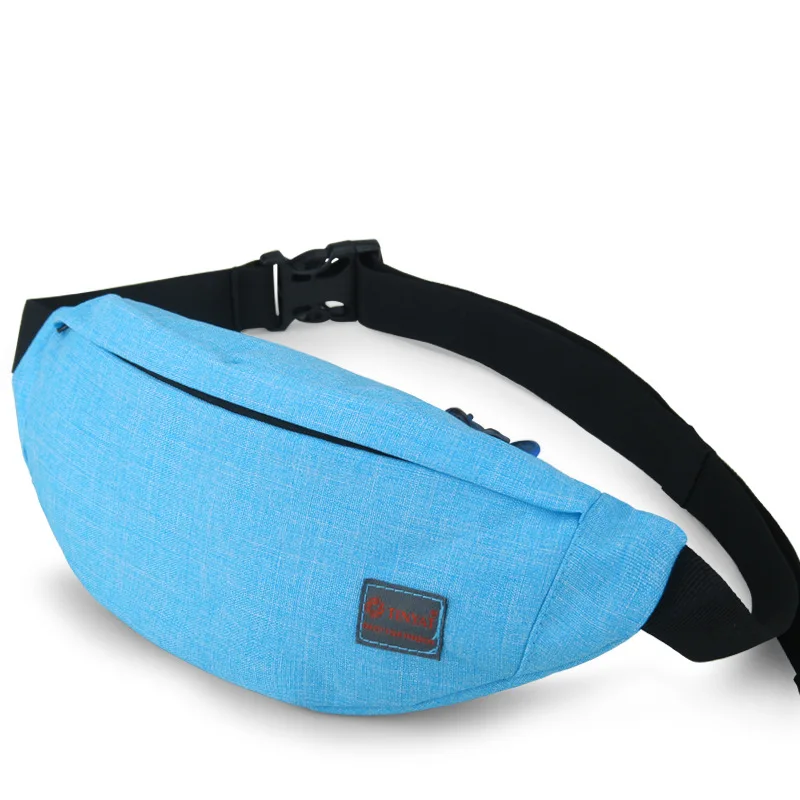 Light Blue Повседневная поясная сумка для женщин и мужчин, поясная сумка для денег, телефона, сумка на ремне, 8 цветов, сумка на пояс, сумки на ремне с бананом, мужские сумки на ремне, Heuptas - Цвет: Light Blue
