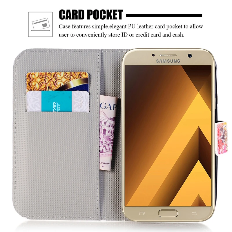 Чехол из искусственной кожи для телефона Samsung Galaxy J3 J5 2017 J330 J530 prime A5 A3 A520 A320 A810 J2prime