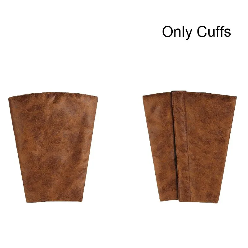 only cuffs Fallout 4 Косплей PC игра Нейт костюм кожаный пояс манжеты плечо Броня локоть сторонник аксессуары карнавал Хэллоуин - Цвет: only cuffs