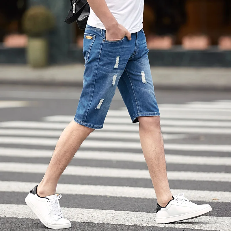 Для мужчин джинсы для женщин регулярные мыть ретро отверстие повседневное