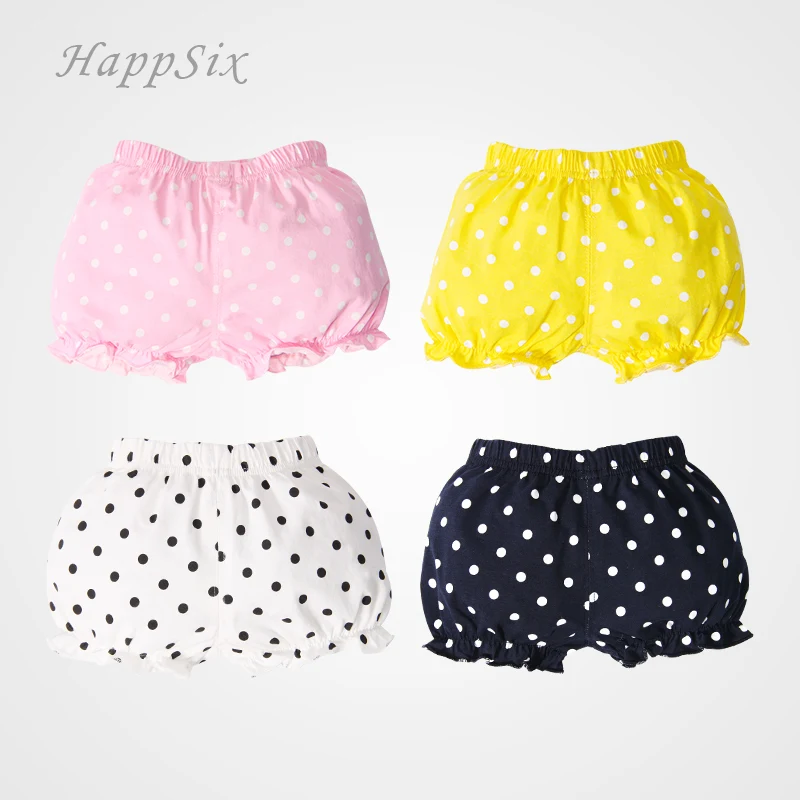 2018New Style Baby Shorts Summer 93%Cotton Girl's Panties soft cute Clothing Pink Dot Underwear Children's | Детская одежда и
