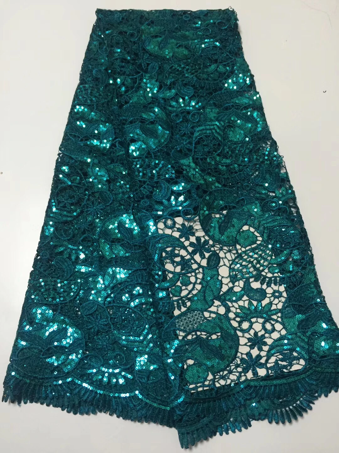 

2019 Latest French Lace Fabric High Quality Tulle African Laces Fabric For Wedding Nigerian Tulle Lace Cord Lace Fabric LCD9217