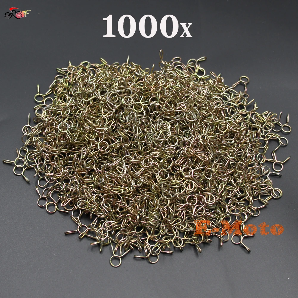 1000 шт. 6 мм газовый топливный шланг трубки пружинные зажимы для мотоциклов