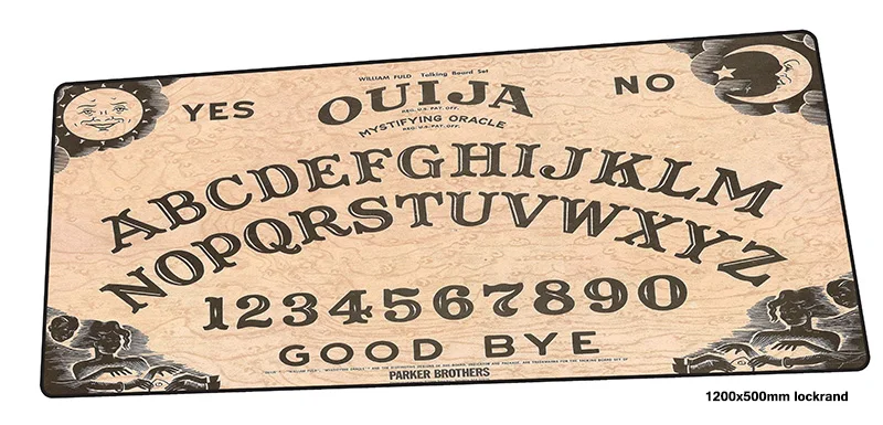 size 1200x500x2mm Ouija доска коврик для мыши 1200x500 мм коврики для мыши Инди-поп игровой коврик для мыши геймер эстетика персонализированные коврики для мыши Клавиатура ПК pad - Цвет: size 1200x500x2mm