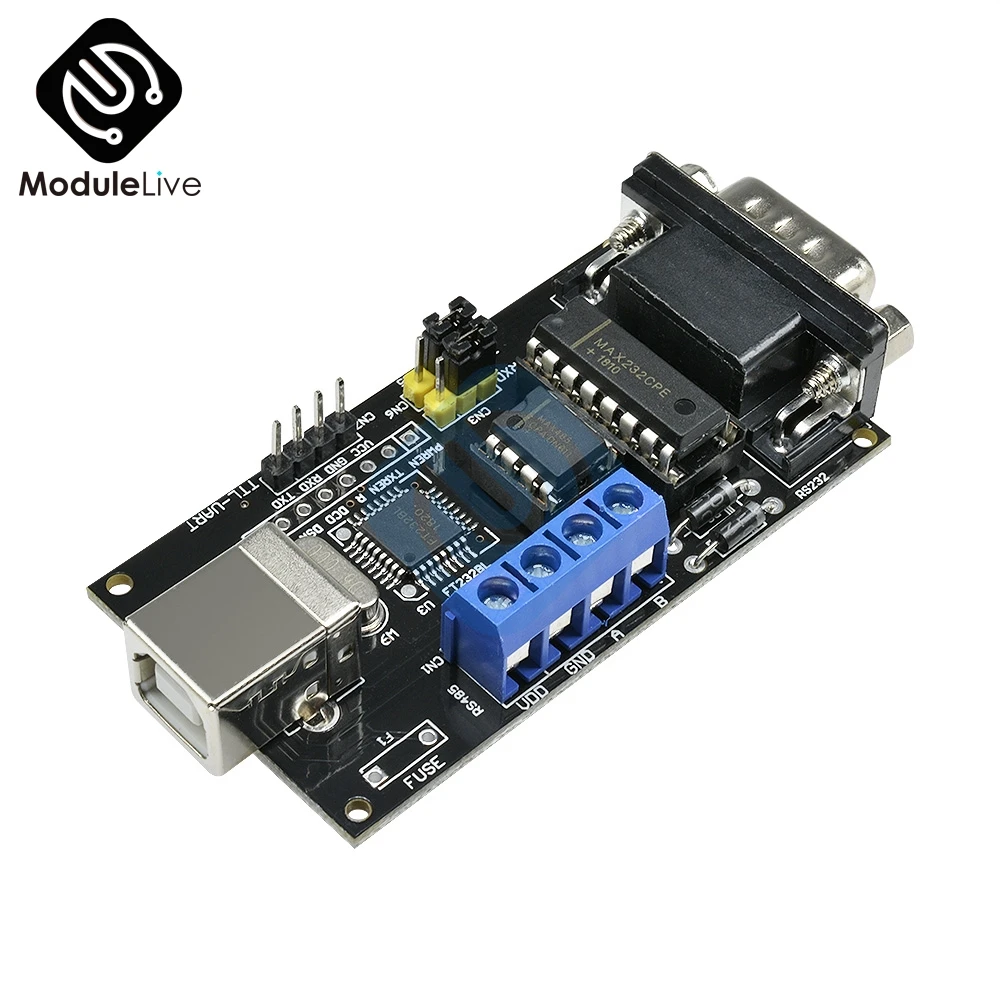 Стандартный USB последовательный RS232 TTL UART RS485 MAX485 MAX232 DB9 адаптер FTDI FT232BM/BL модуль для