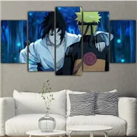 5 шт. горячее Аниме Наруто плакаты и принты Cuadros Decoracion Dormitorio Tableau Фреска Холст Картина Obrazy Прямая