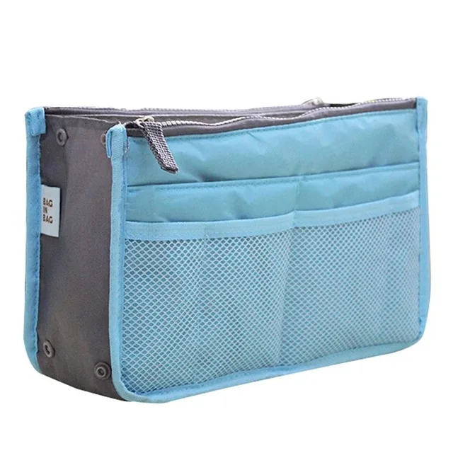 sky blue Косметичка, косметичка, сумка для макияжа, органайзер для путешествий, портативная косметичка, функциональная сумка, косметичка, органайзер для макияжа, чехол для телефона - Цвет: sky blue