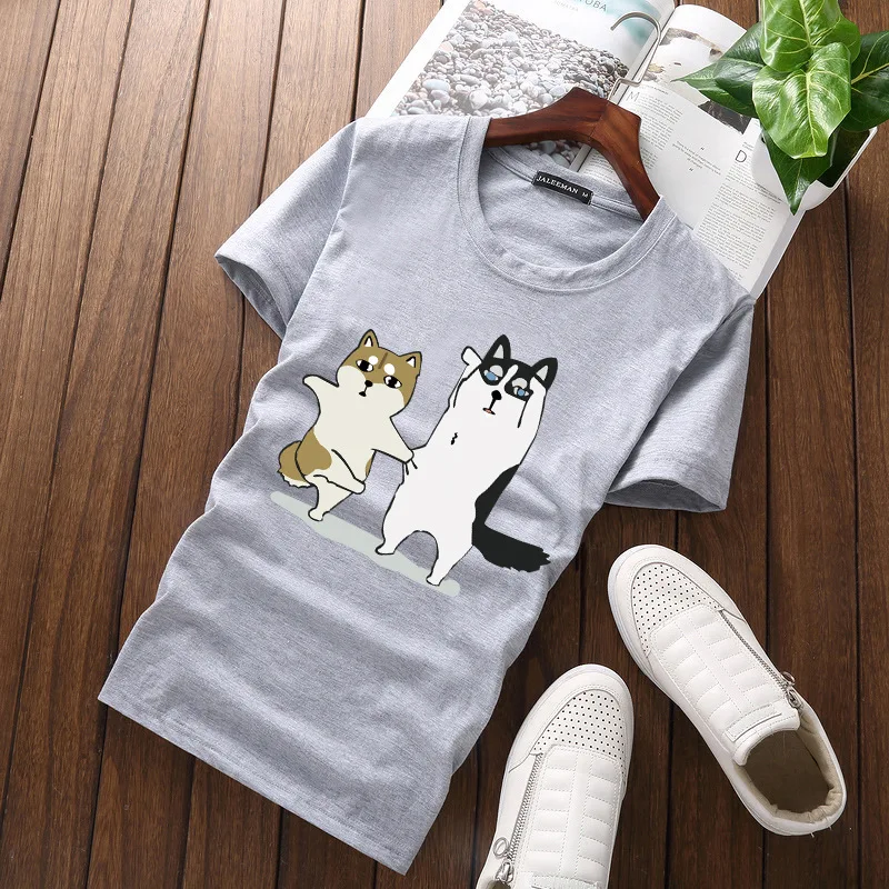 2017 Brand New Summer Arrival Men's Fashion Crazy Cat Design T shirt Cool Tops Short Sleeve Hipster Tees Casual Clothes S-5XL | Мужская