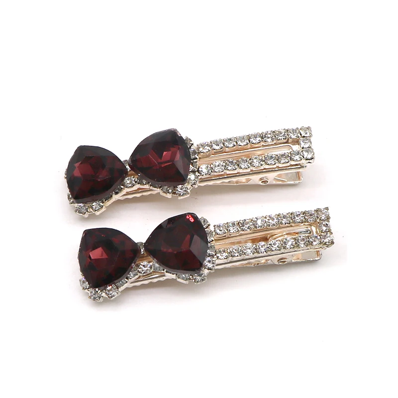 2 шт. сияющие хрустальные стразы заколки для волос женщин повязка на голову с