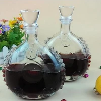 1pc brand new hot sale high quality glass whiskey liquor wine drinks decanter 750ml crystal bottle wine carafe gift jr 1089
