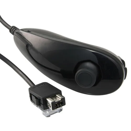 Black 2 in 1 Remote Controller Built Motion Plus + Nunchuck for Nintendo Wii Game | Электроника