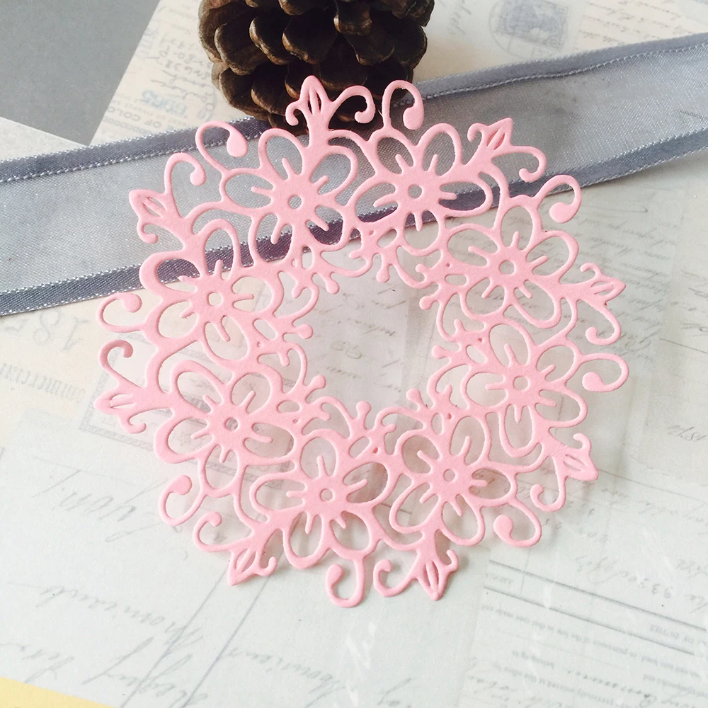 Adv one кружевная Цветочная рамка металлические режущие штампы трафарет для DIY