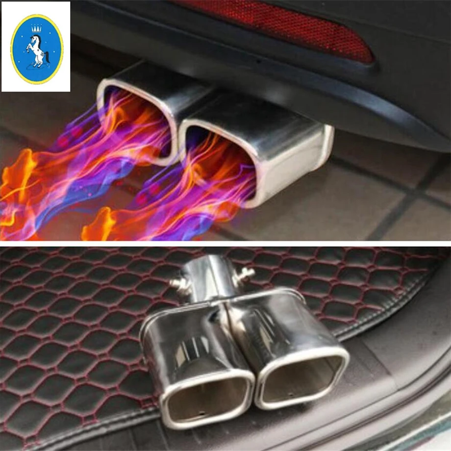 Yimaautotrims авто аксессуар задний глушитель наконечник конец трубы защитный