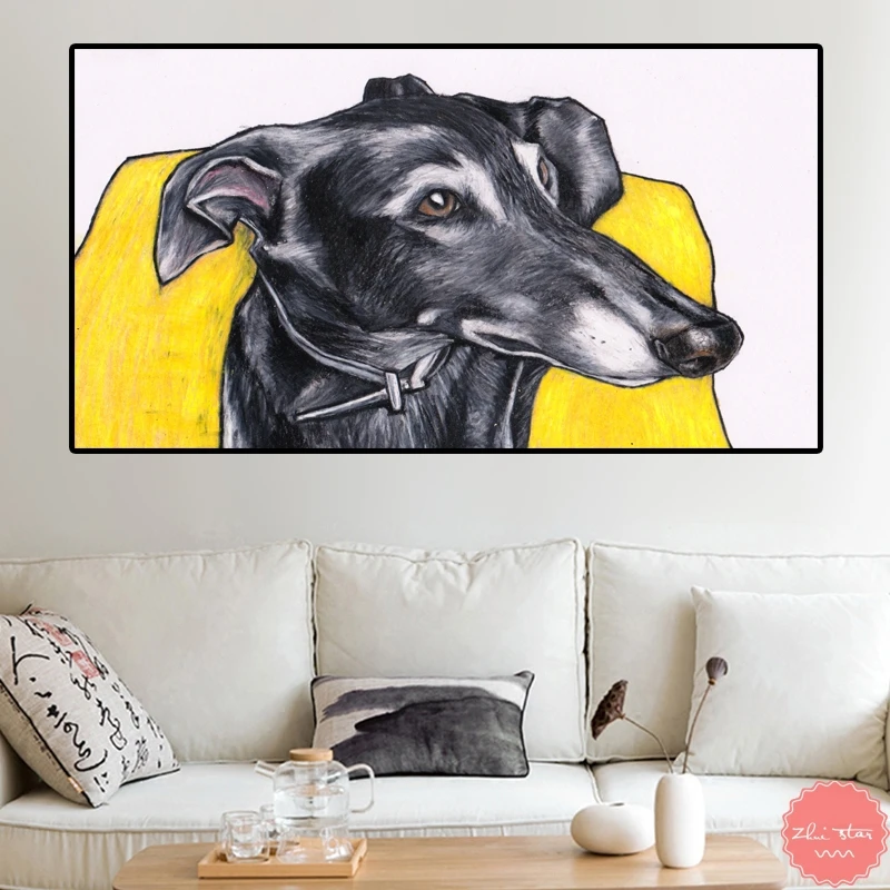 Алмазная вышивка крестиком животное собака Грейхаунд стразы украшение для