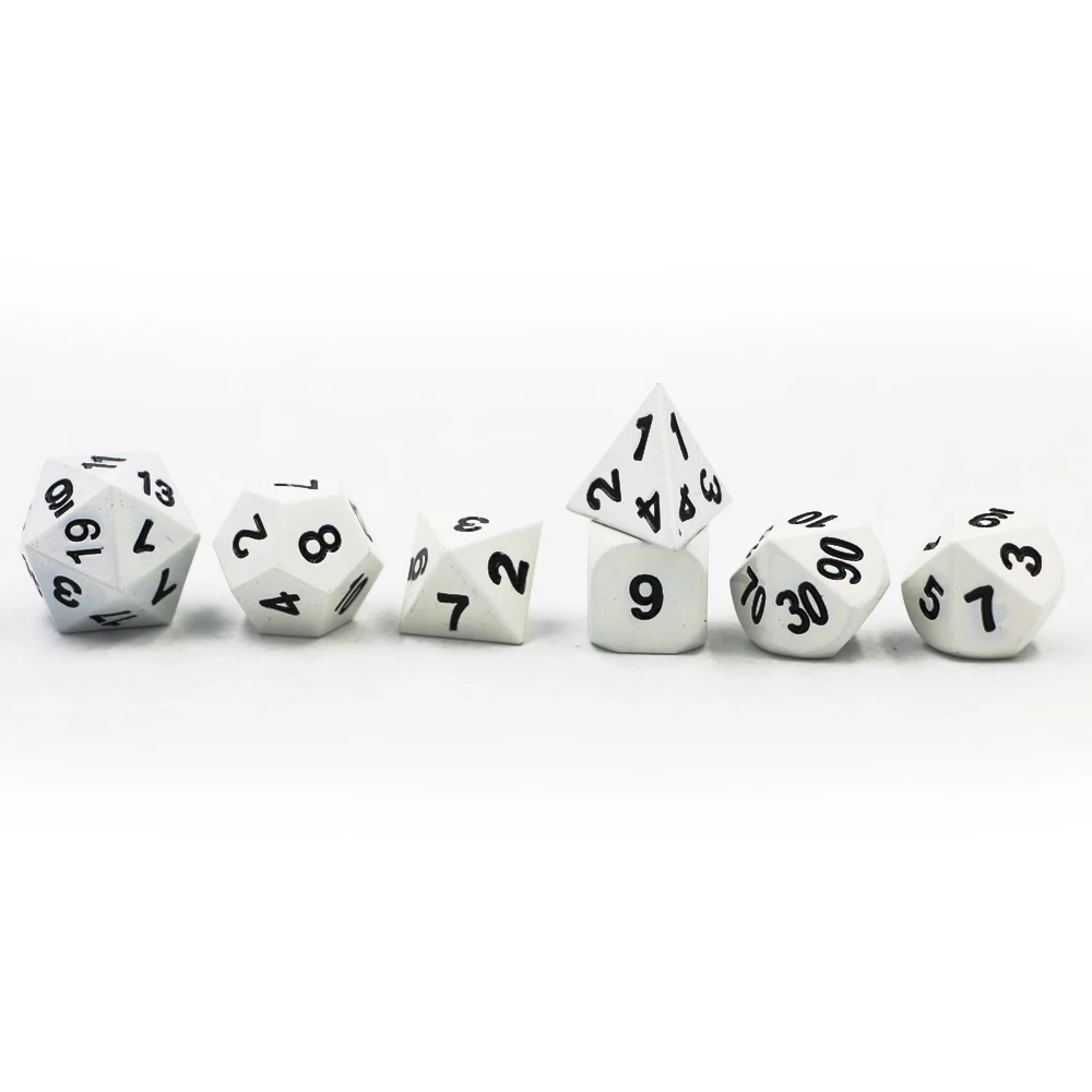 IMDG 7 шт./компл. креативная РПГ игра игральные кости многогранные металлические DND