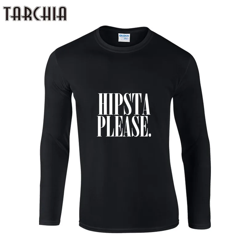 Мужская приталенная хлопковая Футболка с принтом TARCHIA Повседневная футболка