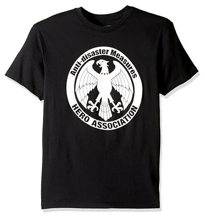 Аниме One Punch Man HERO ASSOCIATION Logo 2019 летние новые мужские хлопковые футболки с коротким