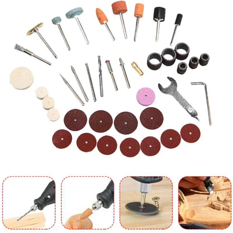 

Drill Rotary Tool Accessories Sanding Carving De-burring 40pcs/Set Grinding