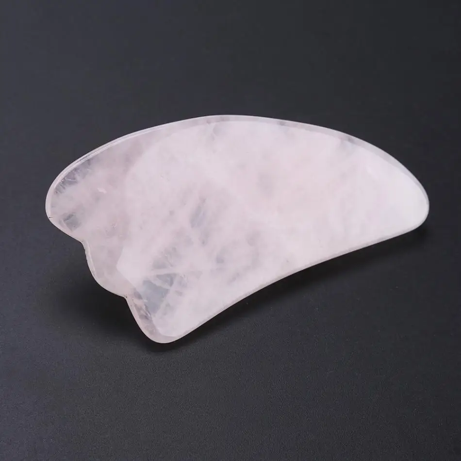 Натуральный камень, с резьбой полированная Массажная палочка Релаксация кристаллический целебный массаж для лица для тела доска выскабливающая пластина Gua Sha инструмент