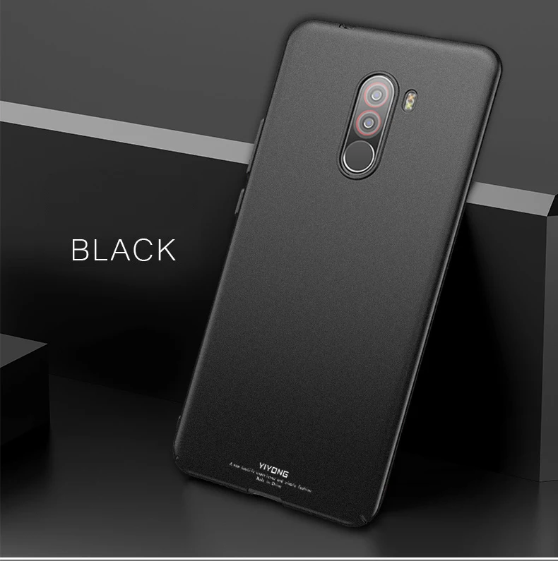 Pocophone F1 чехол YIYONG тонкий матовый чехол для Xiaomi Pocophone F1 Global чехол Pocofone F1 Жесткий PC чехол для Xiomi Poco F1 чехол