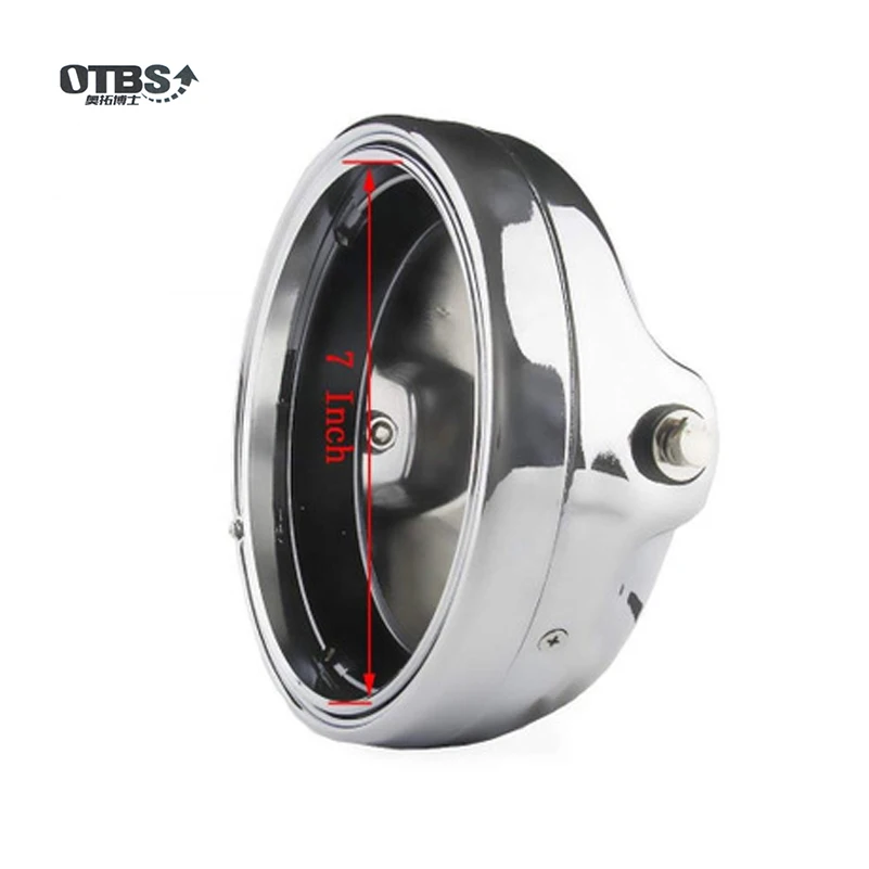 

OTBS 7" 7 Inch Headlights Housing Bucket with 7 inch Round LED Headlight High Low Beam