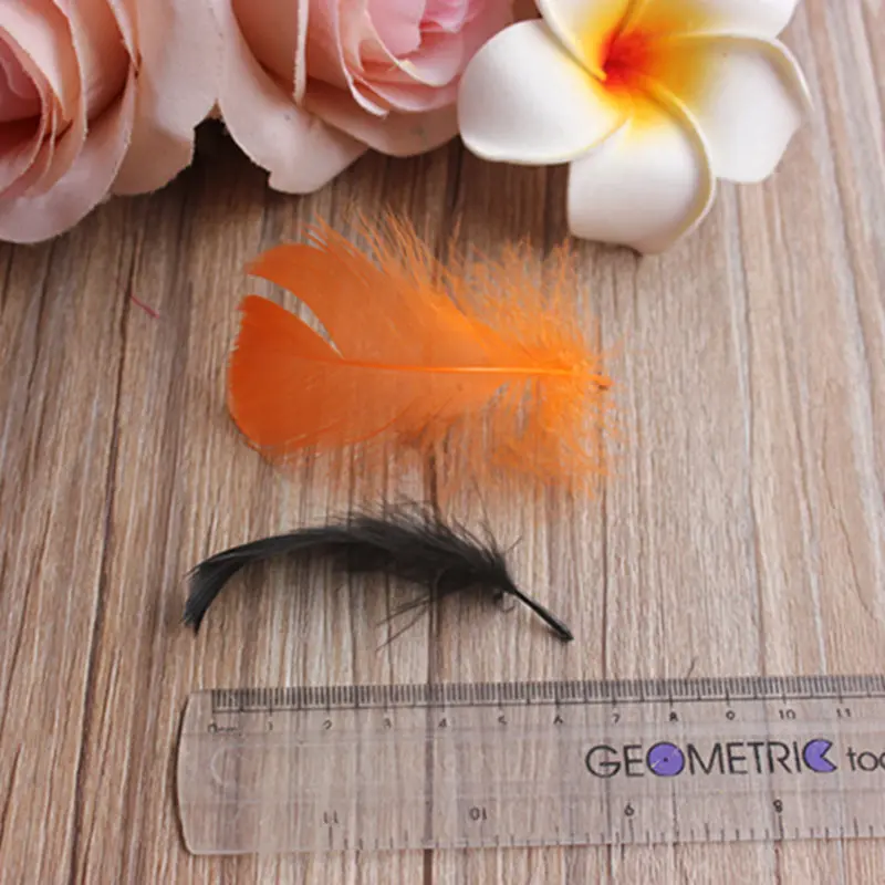 Оптовая продажа Бесплатная доставка 100 шт./пурпурные перья 4-8 см шляпа из гусиных