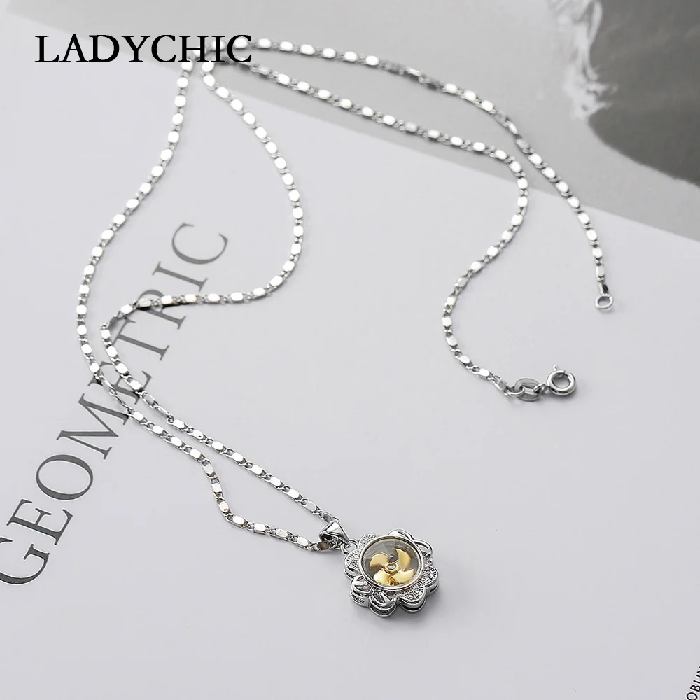 Модное поворотное ожерелье LADYCHIC с подвеской в виде ветряной мельницы элегантное