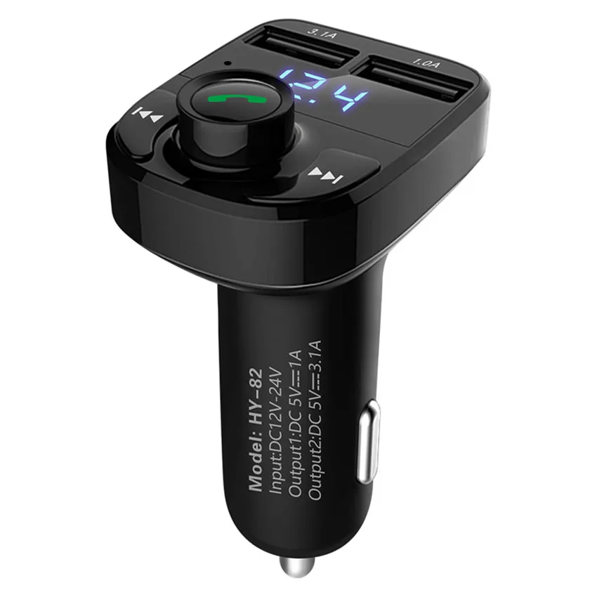 Поддержка TF карты двойной USB Bluetooth громкой связи автомобильный комплект HY82 fm
