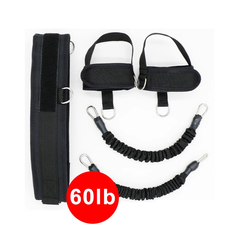YOUGLE 60lb Эспандеры фитнес-Скакалка для тренировок, йоги, баскетбола, тенниса, бега, скачка, сила ног, тренировочный ремень - Цвет: Черный
