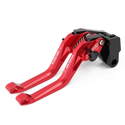 red Мотоцикл короткие сцепления Тормозные ручки с ЧПУ Регулируемая для KAWASAKI VULCAN S 650 вулкан s 650 - Цвет: red