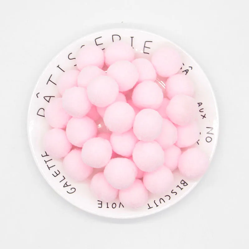 100 шт. 10/15/20/25 мм Мини пышная Нижняя Pom Poms помпонами ручной работы для детей игрушки свадебный Декор DIY товары для шитья и рукоделия