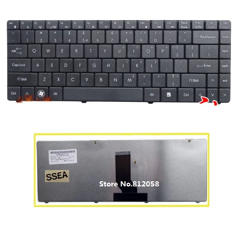

SSEA New US Keyboard For Haier T6 R410U R410G SW9 sw6 FOR Hasee A410 A430 laptop Wholesale