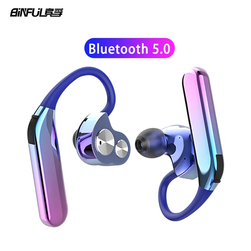 X6 Беспроводной Bluetooth 5 0 наушники 4 ядра Dual Drive Бизнес спортивные гарнитура IPX7