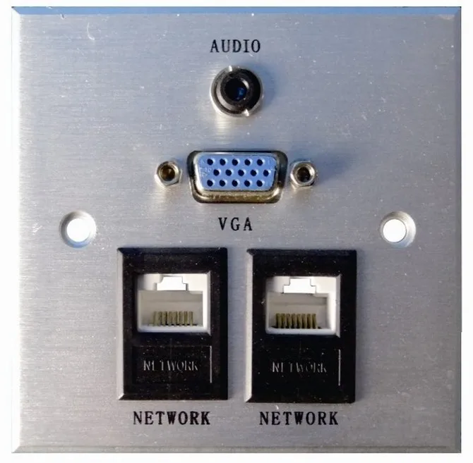 2019 HDMI 3RCA VGA композитный разъем для аудио видео стены лицевой панели Панель выход 50