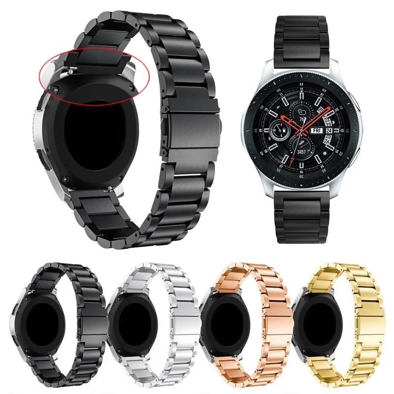 

22 Stainless Steel Watchband for Samsung Galaxy Watch 46mm SM-R800 Sports Band Strap Wrist Bracelet for Gear s3 classic Frontier