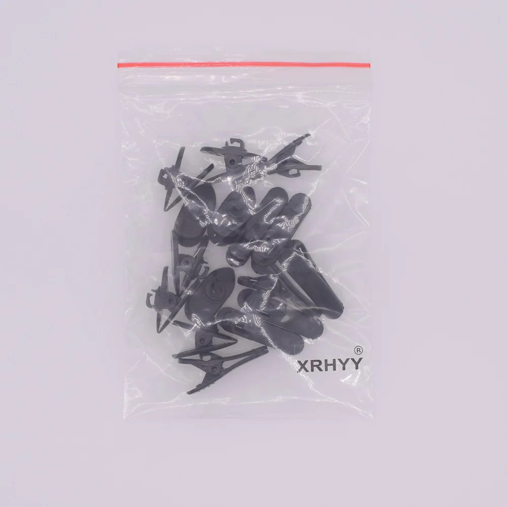 XRHYY 6 шт. черный держатель шнура для наушников и гарнитуры зажимы на одежду чтобы