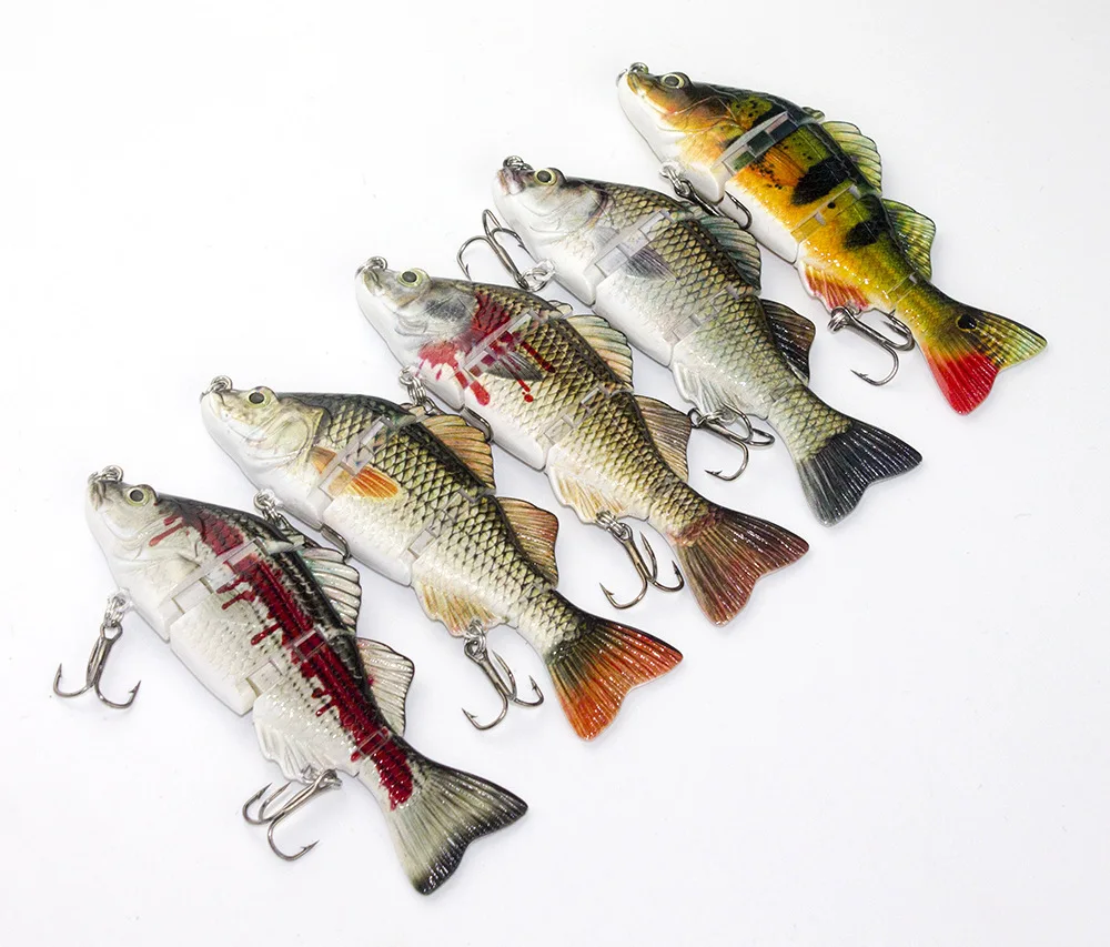 

1Pcs Sinking Crankbait Multi Jointed Fishing Lure Swimbait 10cm/23g Artificial sea Fishing 4 Segment Wobbler Swim Bait