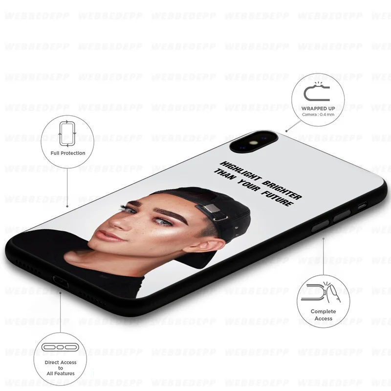 Мягкий чехол WEBBEDEPP James Charles для Huawei Mate Honor 20 6A 7A 7C 7X8 9X10 View 10 Lite Pro 30 |