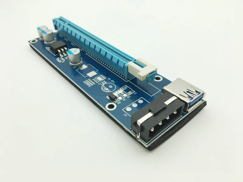 Райзер VER007 60 см PCI E карта Express 1x до 16x USB 3 0 SATA 4Pin IDE для майнинга BTC Bitcion Antminer|Платы