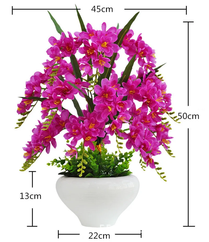 цветы искуственные künstliche blumen fleurs artificielles Нежный Phalaenopsis искусственные в горшке