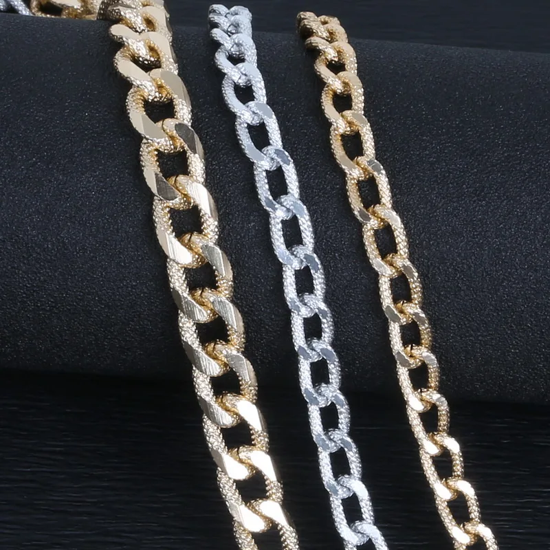 Лидер продаж NiceBeads алюминиевая цепочка-мельница с покрытием серебро