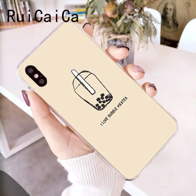 Чехол для телефона RuiCaiCa мягкий силиконовый чехол iPhone 8 7 6 6S Plus X XS MAX 5 5S SE XR