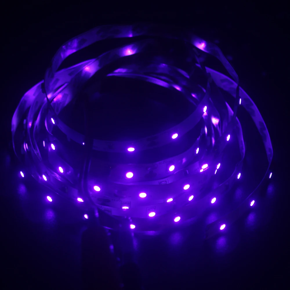 1 м ультрафиолетосветильник Светодиодная лента 395-405nm LED 3528 SMD не